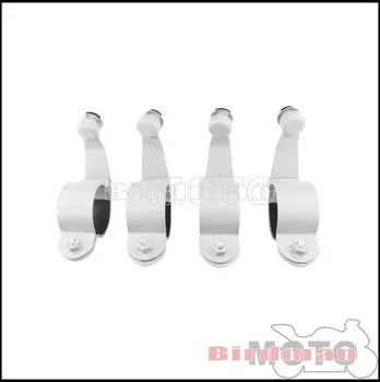 Монтажный зажим для ветрового стекла мотоцикла для Suzuki 8. 9 M50 M90 2006-2014, черный/серебристый кронштейн для ветрового стекла, 4 шт.