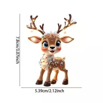 MOONBIFFY 2D акриловый мультяшный лосиный кулон