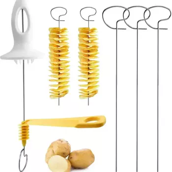 MOONBIFFY 3-струнная вращающаяся картофелерезка