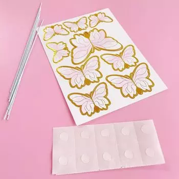 MOONBIFFY 3D акриловые бабочки для торта