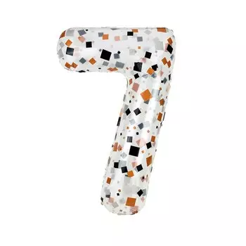 MOONBIFFY 40-дюймовые фольгированные шары 0-9 кремовые