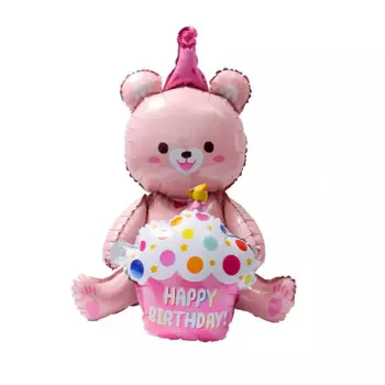 MOONBIFFY Алюминиевый шар с медведем