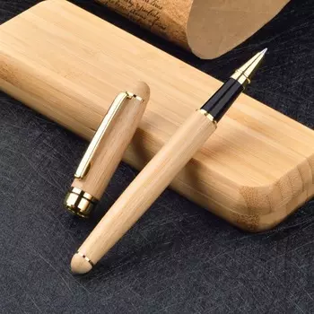 MOONBIFFY Бамбуковая шариковая ручка