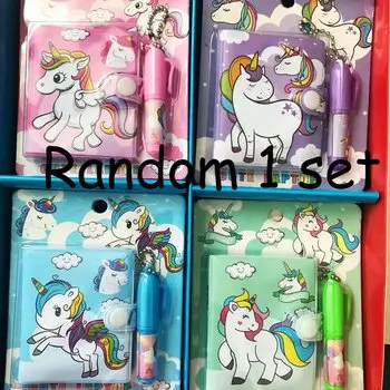 MOONBIFFY блокнот с ручкой Кавайные единороги