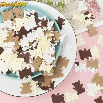 MOONBIFFY Бумажное конфетти медведи сердечки