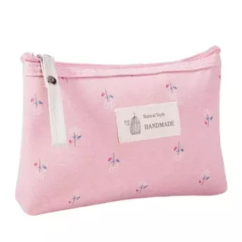 MOONBIFFY Холщевая косметичка фиолетовая