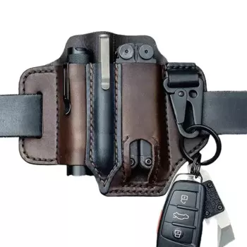 MOONBIFFY Кожаная поясная сумка для инструментов