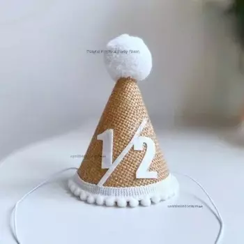 MOONBIFFY Крафт-бумага флажки День рождения 6 месяцев хаки шоколадный