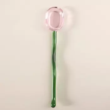 MOONBIFFY Креативная стеклянная ложка для десерта