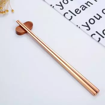 MOONBIFFY Квадратные палочки для еды из нержавеющей стали