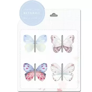 MOONBIFFY Магнитные закладки бабочка 4 шт.