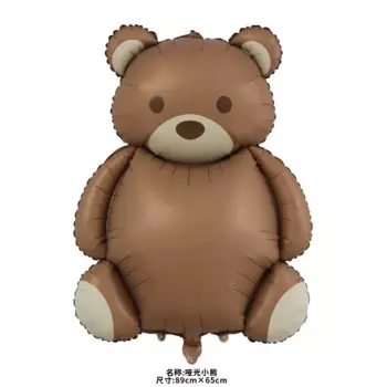 MOONBIFFY Матовый воздушный шар Мишка Тедди