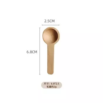 MOONBIFFY Мини деревянные ложки 5 шт