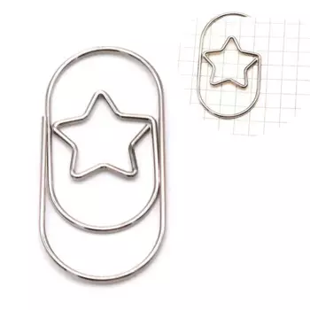 MOONBIFFY Мини-скрепки сердечки золотые 10 шт