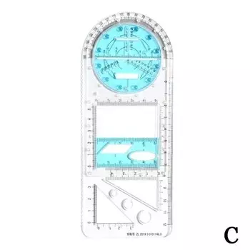 MOONBIFFY Многофункциональная геометрическая линейка