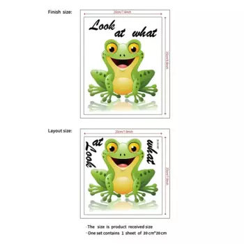 MOONBIFFY Наклейка на унитаз Лягушка