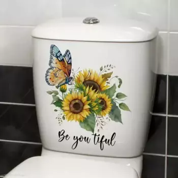 MOONBIFFY наклейки на стену цветы подсолнухи бабочки