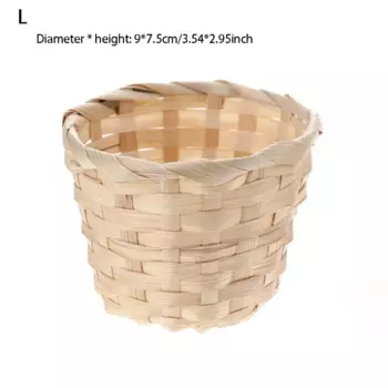 MOONBIFFY Плетеная корзинка из бамбука