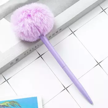 MOONBIFFY плюшевая гелевая ручка с помпоном
