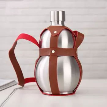 MOONBIFFY Портативная фляга из нержавеющей стали