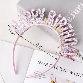 MOONBIFFY Повязка на голову с днем рождения