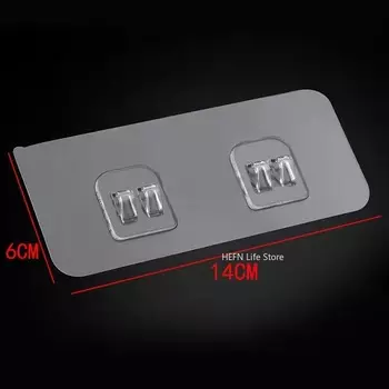 MOONBIFFY Прозрачный настенный клейкий крючок