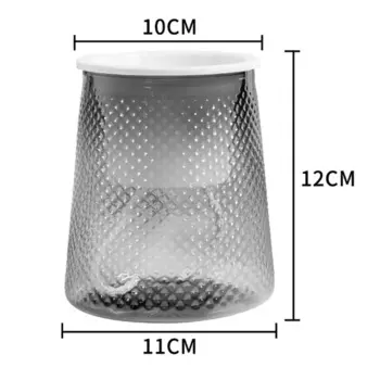 MOONBIFFY Прозрачный пластиковый самополивающийся цветочный горшок