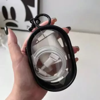 MOONBIFFY прозрачный водостойкий чехол для наушников и зарядки