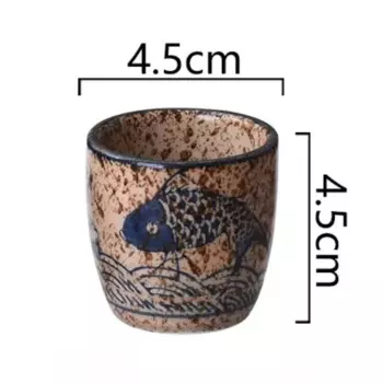 MOONBIFFY Ретро керамическая чашка 50 мл