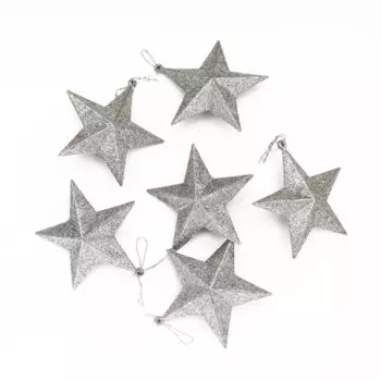 MOONBIFFY Рождественские подвески звезды 6 шт.