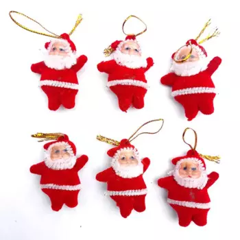 MOONBIFFY Рождественские украшения Санта-Клауса 6 шт