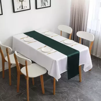 MOONBIFFY Розовая атласная скатерть 30*275 см