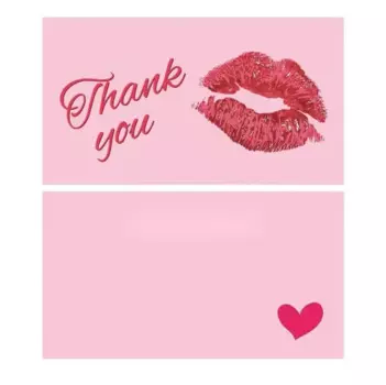 MOONBIFFY Розовая благодарственная открытка 50 шт