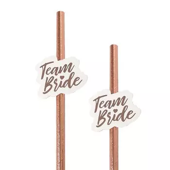 MOONBIFFY Розовые золотые картонные соломинки для свадьбы 10 шт