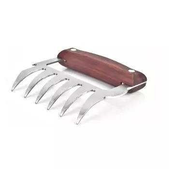 MOONBIFFY Ручная вилка для барбекю из нержавеющей стали