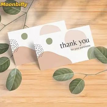 MOONBIFFY Рукописные открытки спасибо 50 шт