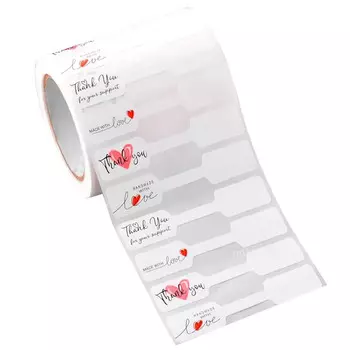 MOONBIFFY Самоклеящиеся бирки из крафт-бумаги для ювелирных изделий 500 шт.