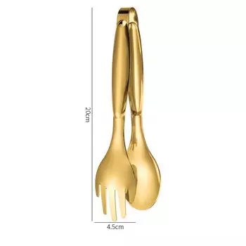 MOONBIFFY Щипцы для еды золотые