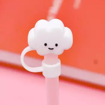 MOONBIFFY Силиконовые соломинки с заглушками