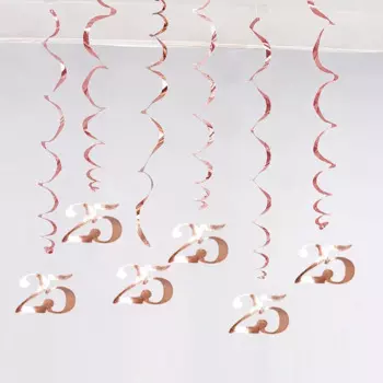 MOONBIFFY Спиральные подвески для юбилея 6 шт.