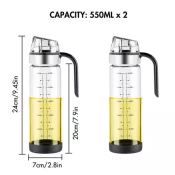 MOONBIFFY стеклянный диспенсер для масла и уксуса
