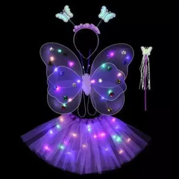MOONBIFFY Светящиеся крылья бабочки для девочек