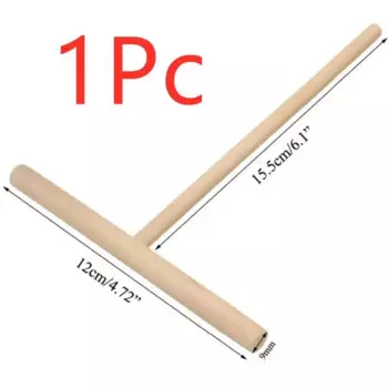 MOONBIFFY Т-образная деревянная блинница