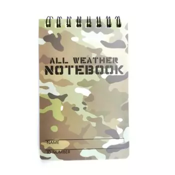 MOONBIFFY Training Writing Paper Tactical Note Book камуфляж