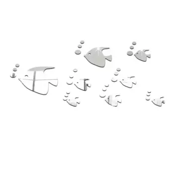 MOONBIFFY Зеркальные наклейки с рыбкой