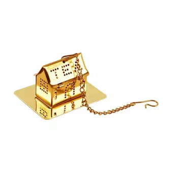 MOONBIFFY Золотой чайный заварник из нержавеющей стали