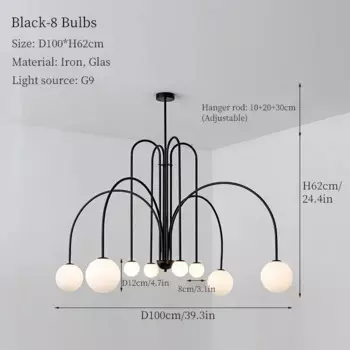 Moonriver подвесные светильники из железа и стекла