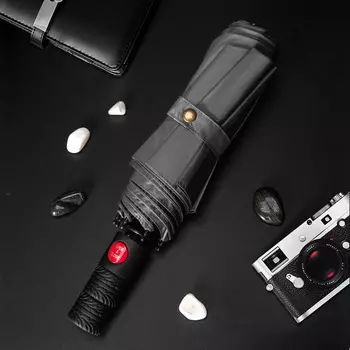 MOORRLII Автоматический деловой зонт черный