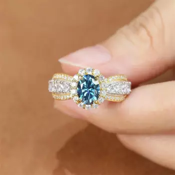 Mosangxiha Lefei модное роскошное классическое бриллиантовое кольцо с муассанитом и овальной талией очаровательное женское серебряное кольцо 925 пробы ювелирные изделия в подарок