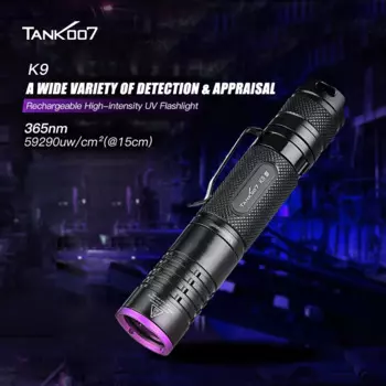 TANK007 K9A5 UV365 ультрафиолетовый фонарик